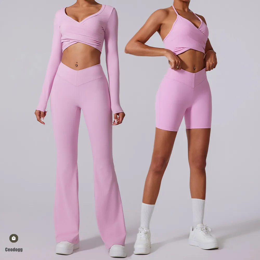 Sports Long-Sleeved  Crop Top For Women.