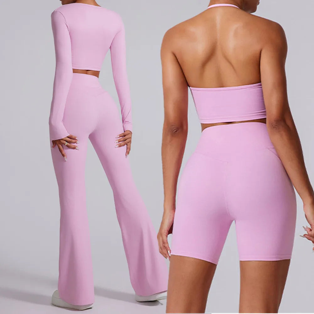 Sports Long-Sleeved  Crop Top For Women.