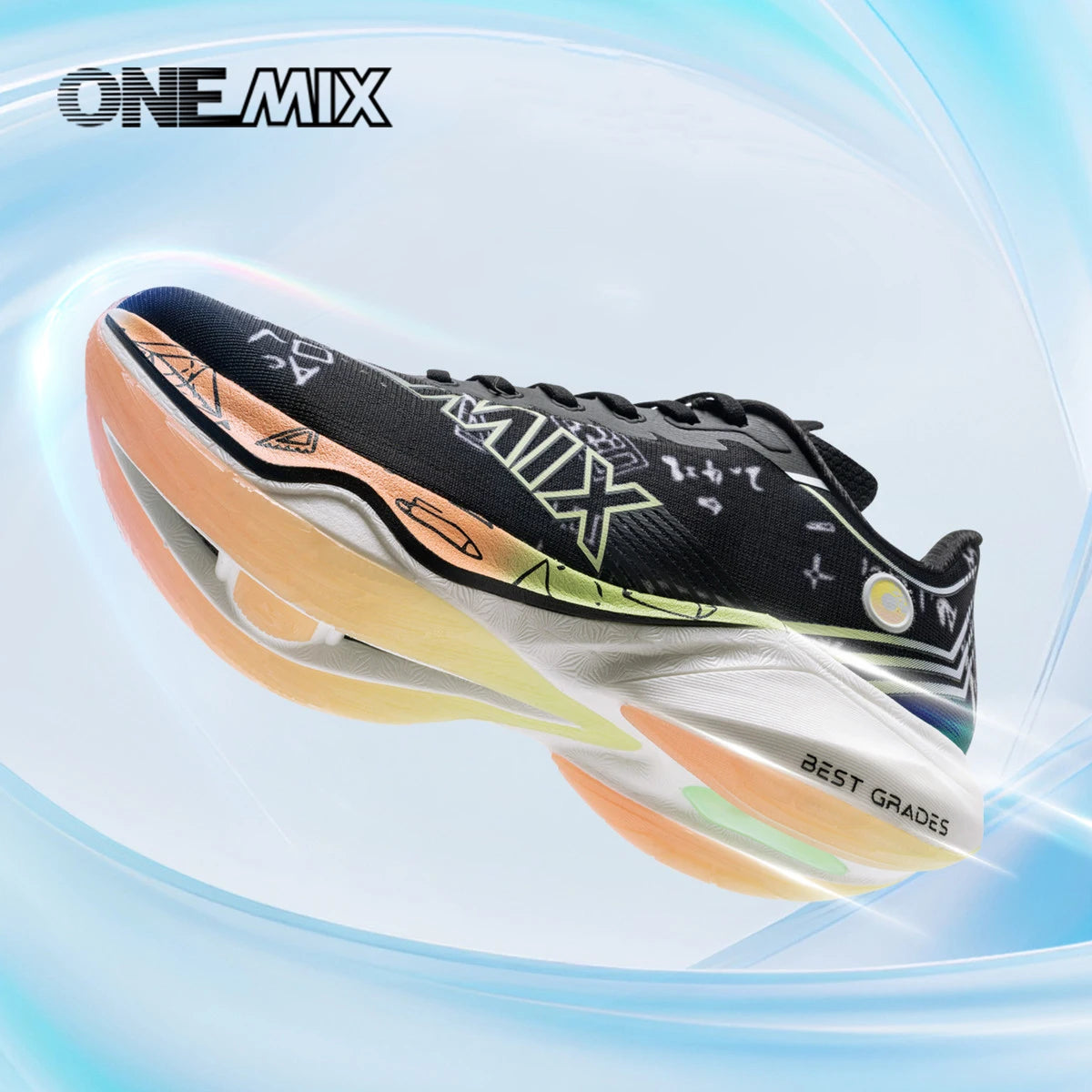 ONEMIX New Nylon Carbon Board Marathon Racing Shoes.
