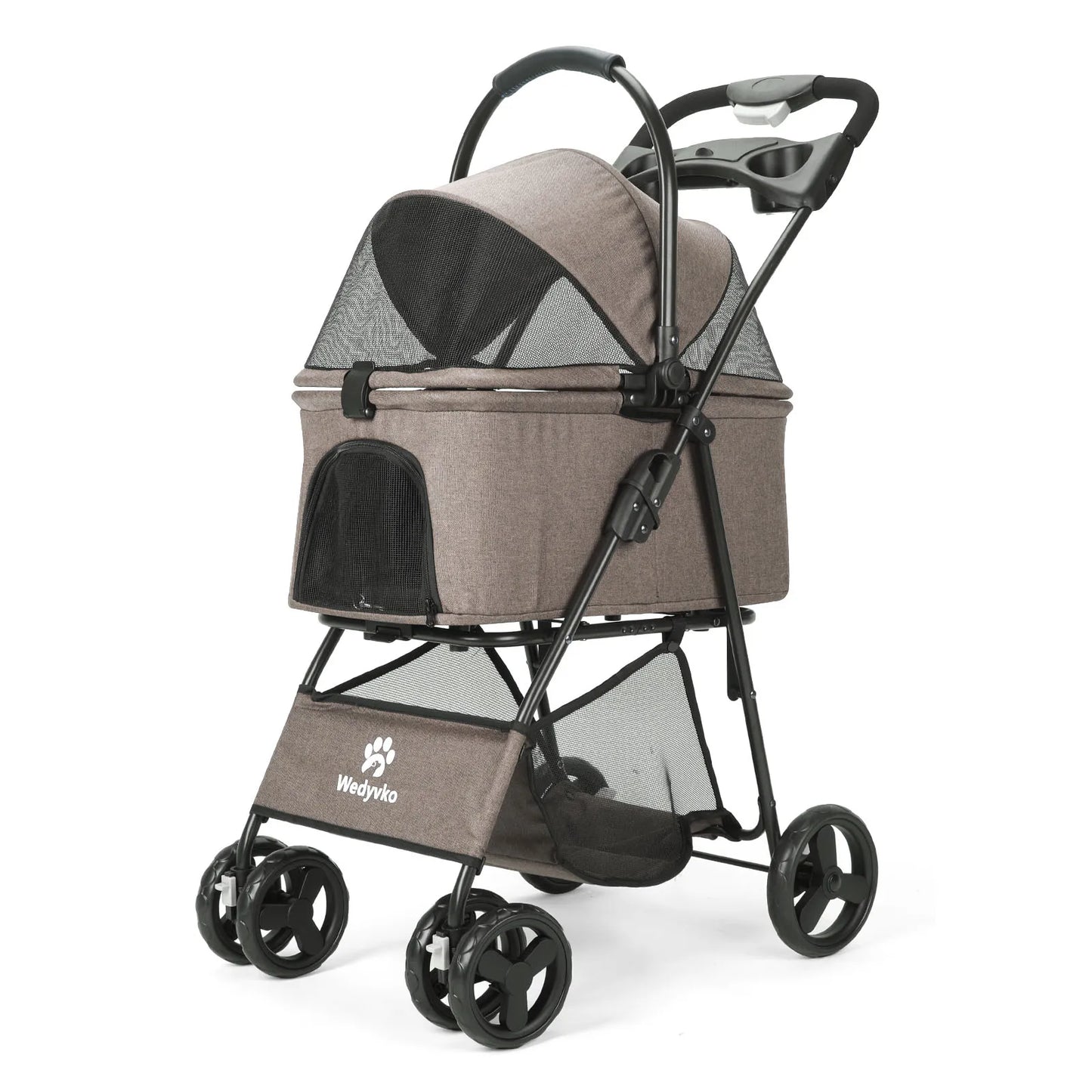 3 in 1 Pet Stroller with Removable Carrier, Folding Stroller for Small/Medium Dogs and Cats,
