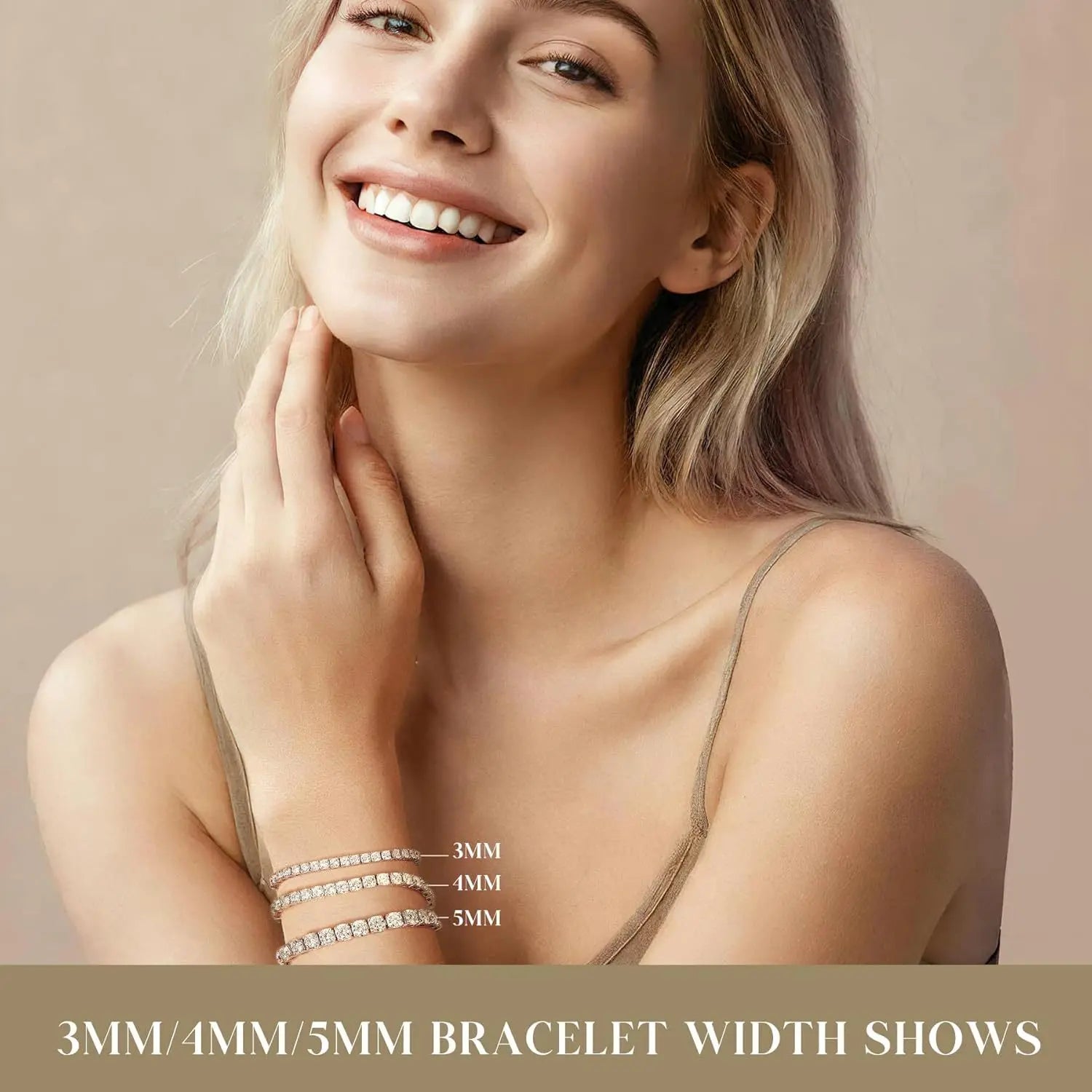 S925 Sterling Tennis Moissanite Bracelet / 3/ 4/ 5mm