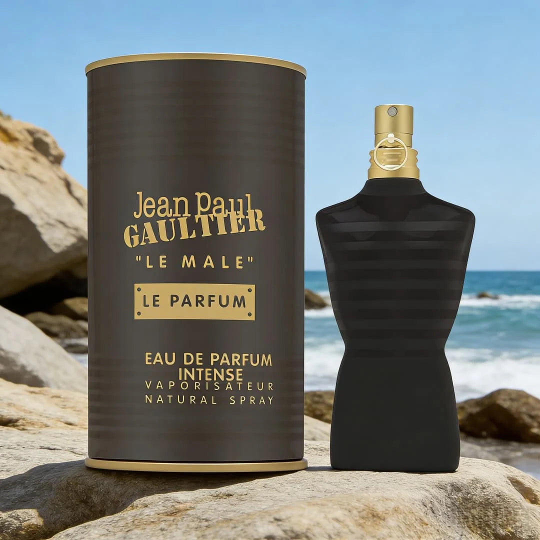 Jean Paul Gaultier Le Male Le Parfum , Black-gold luxury design