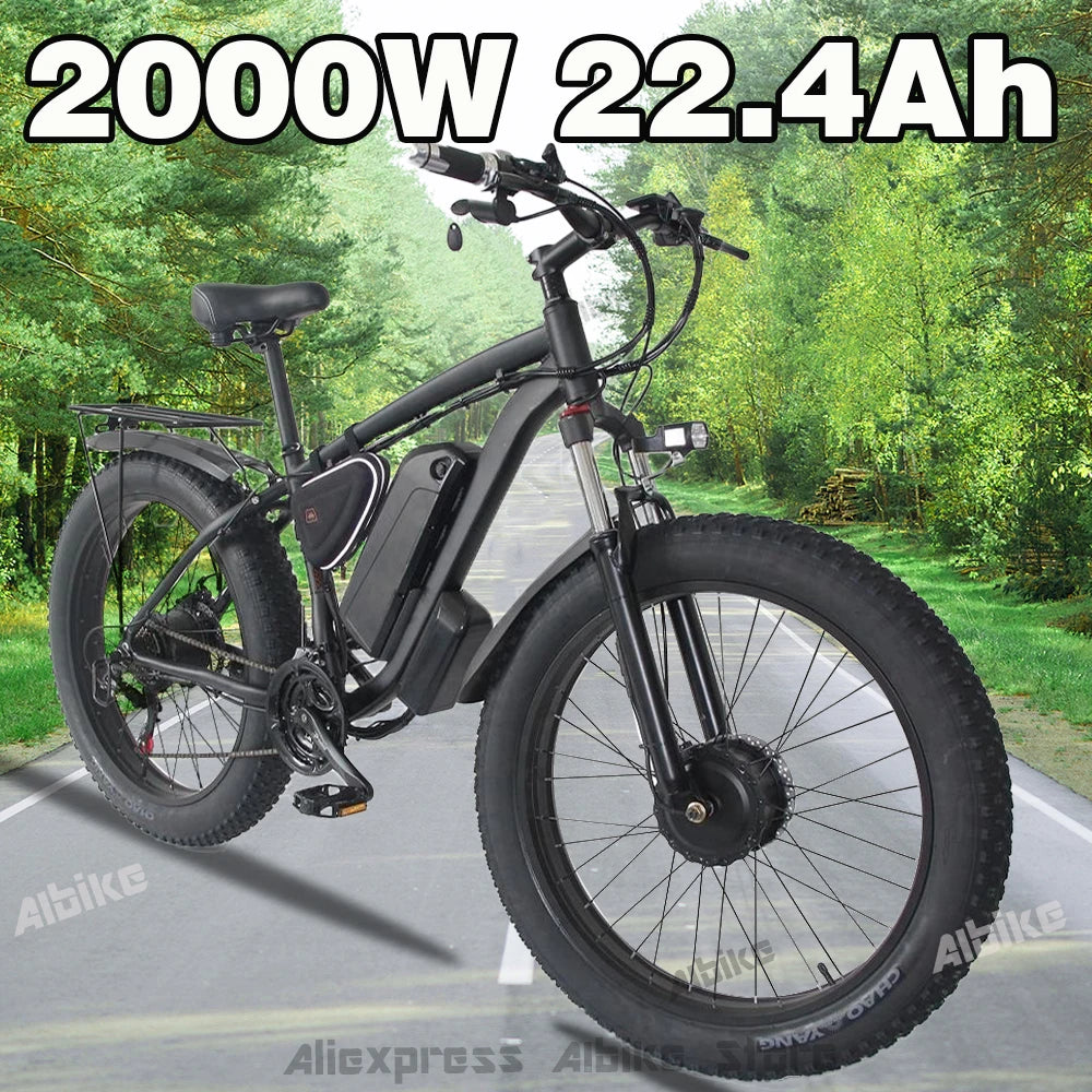 Dual Motor Electric Mountain Bike For Adults.