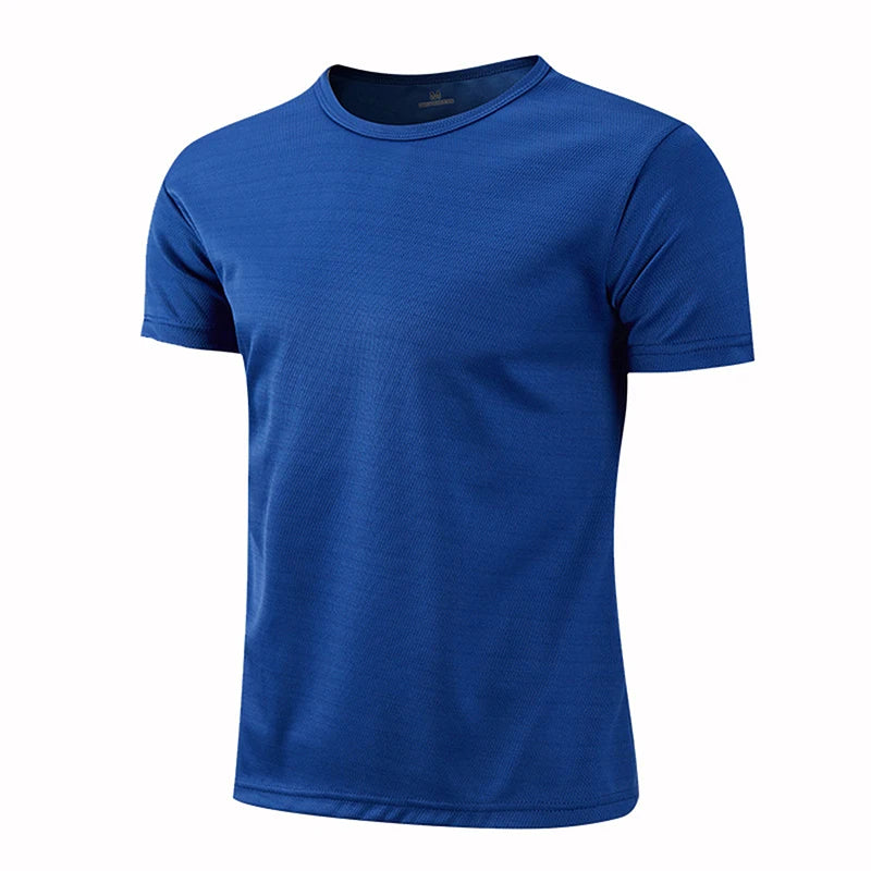 Men Sporty Multi Color Short Sleeve Gym Jersey.