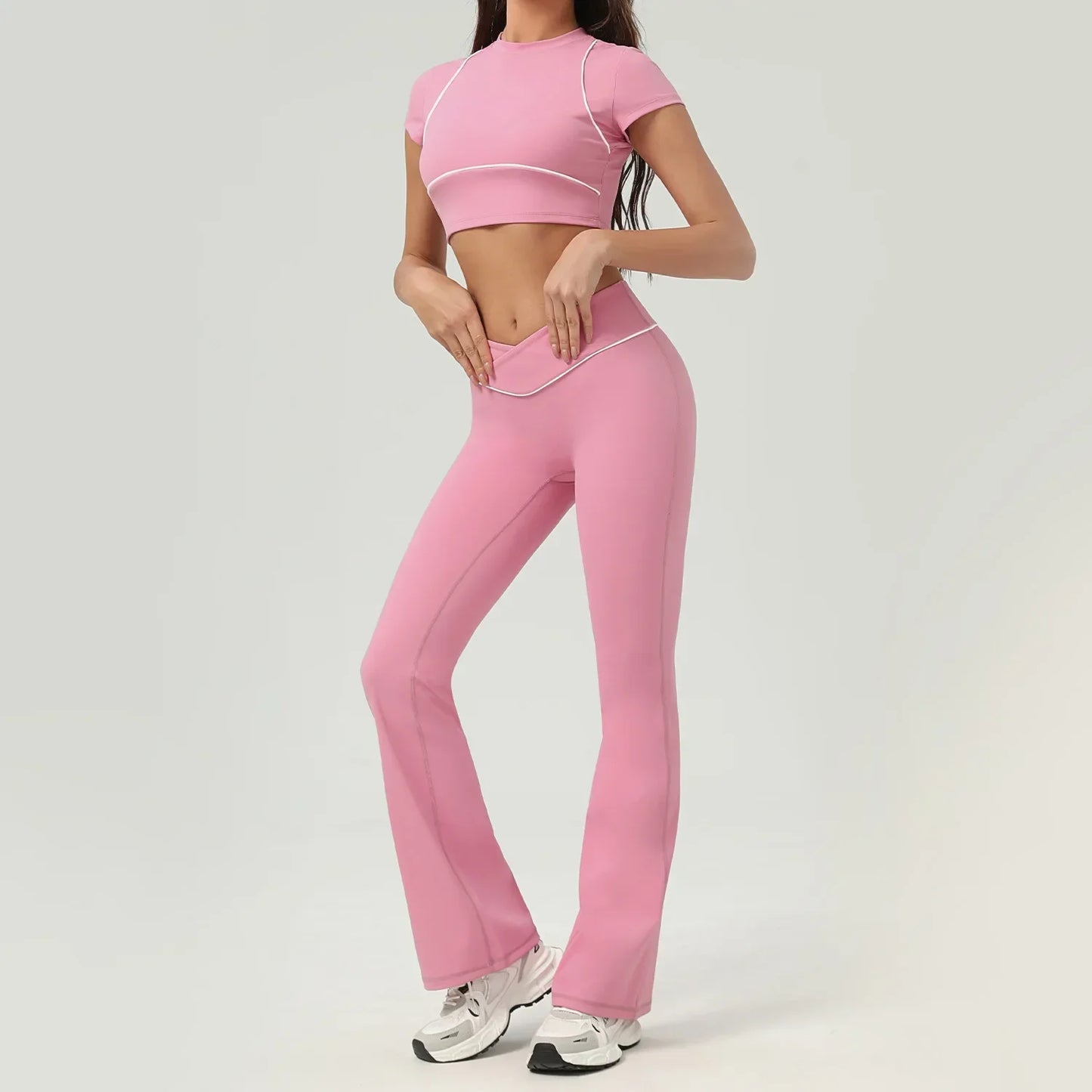 High Waist Quick-drying  Sports  Fitness Set.