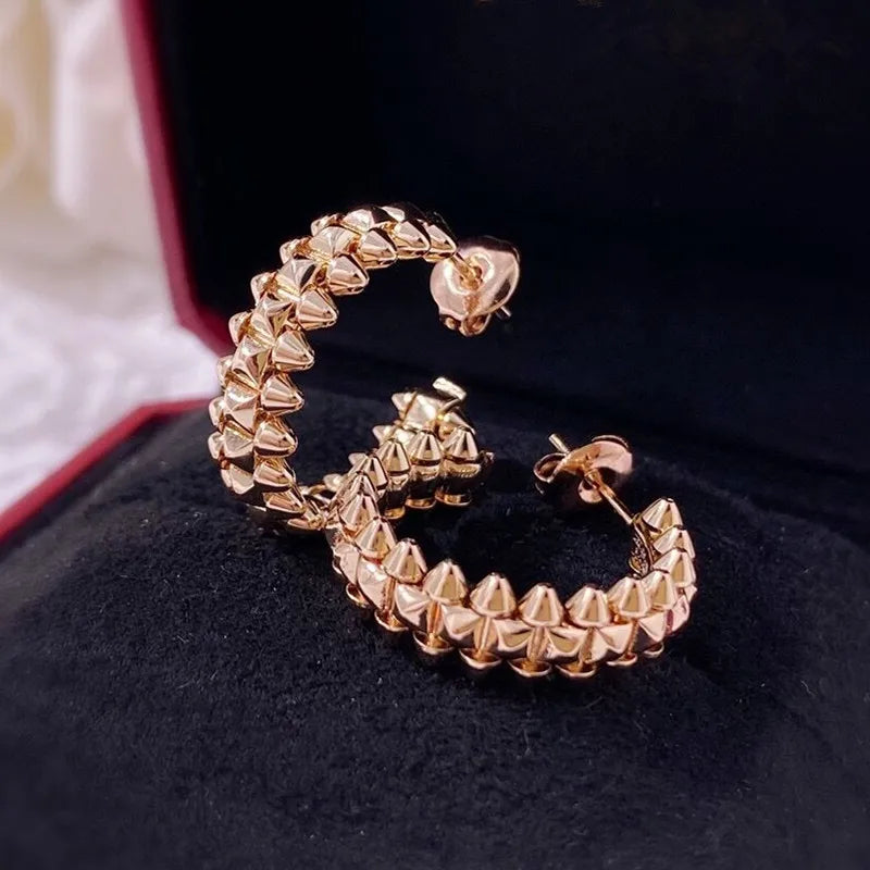 Sterling Silver rivet Earrings For Women.