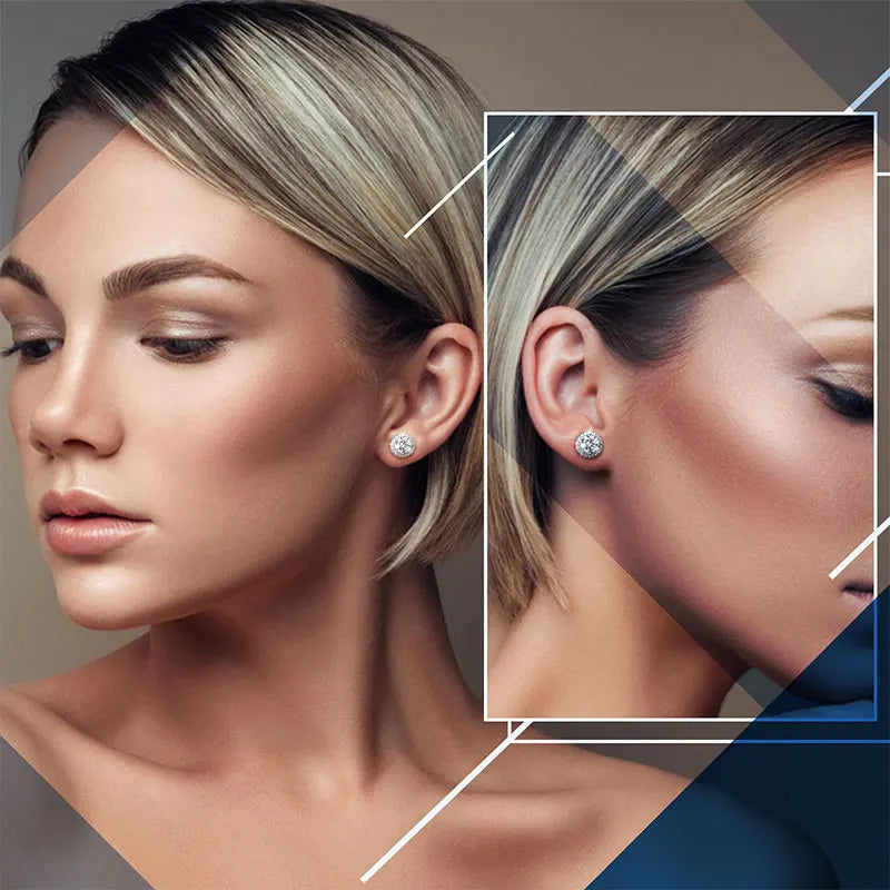 TUHE Unisex VVS1 Moissanite Women Earrings.
