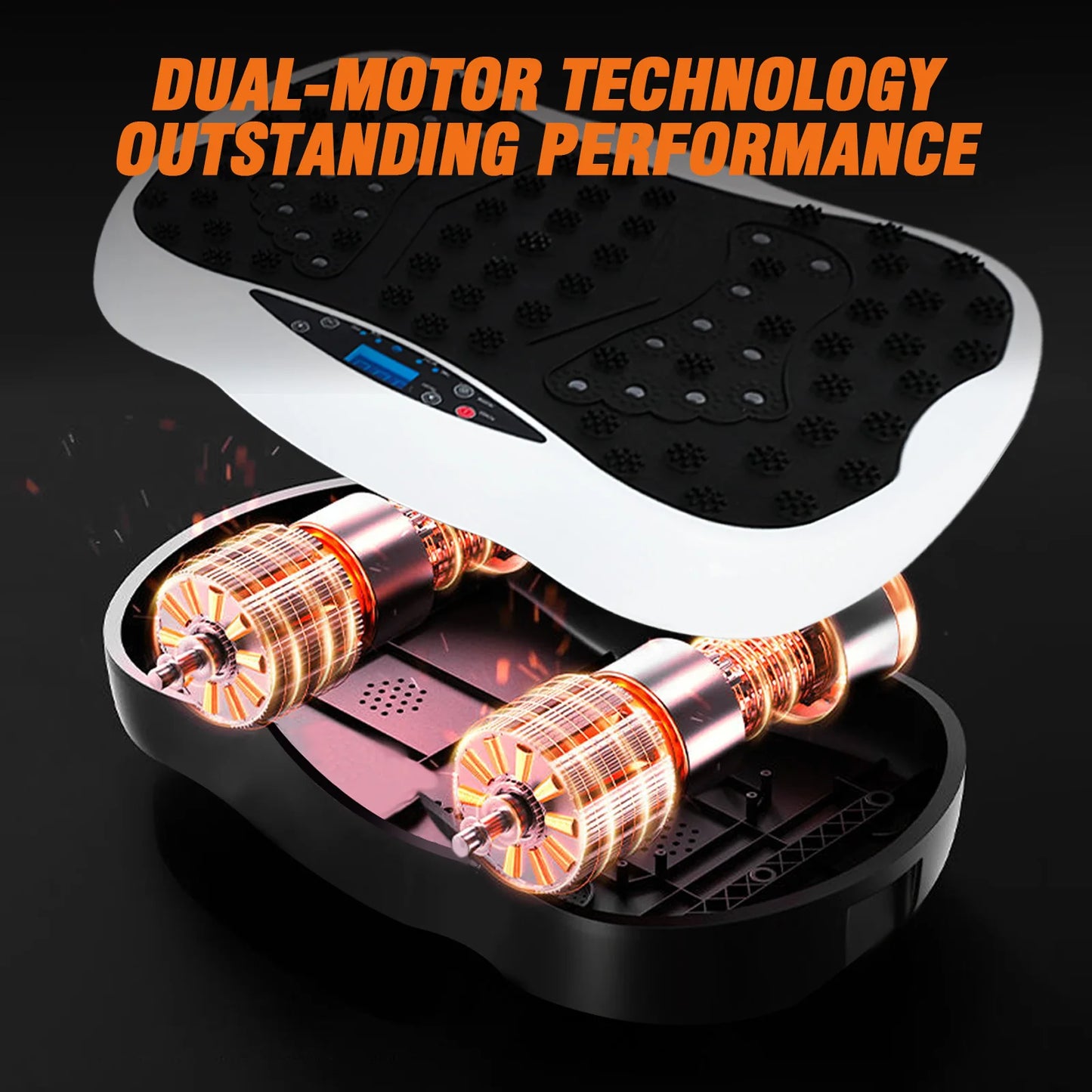 Full-Body Vibration Plate Exercise Machine For  Weight Loss with Resistance Bands & Remote Control.