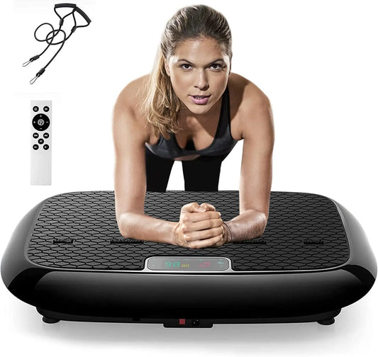 Whole Body Vibration Platform Exercise Machine with Bluetooth Speaker.