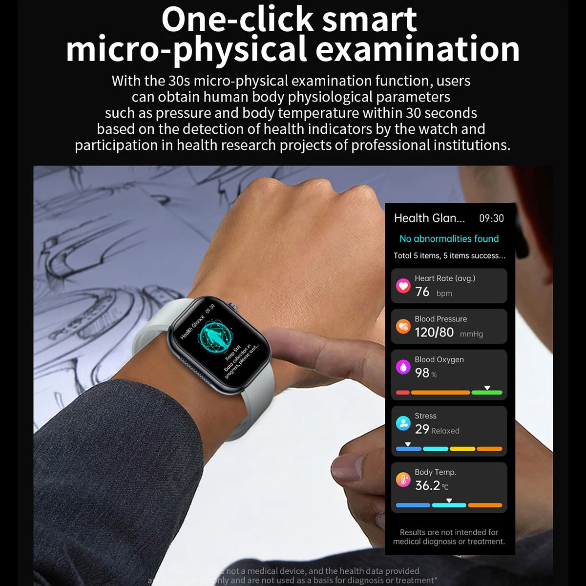 2026 MARSYU  New AI Healthy Diagnose ECG+PPG Smart Watch For Women.