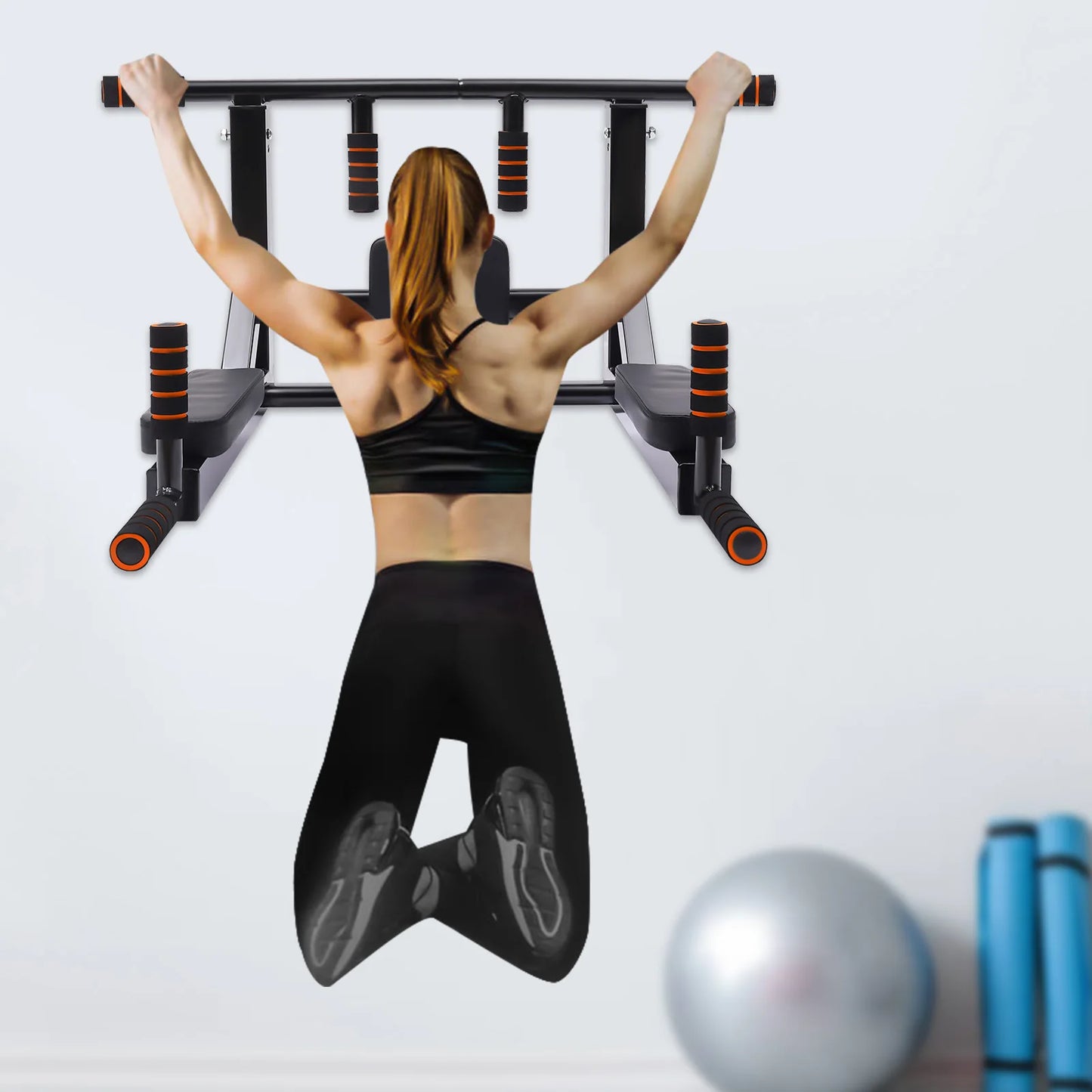 Wall Mounted Pull Up Bar Training Equipment.