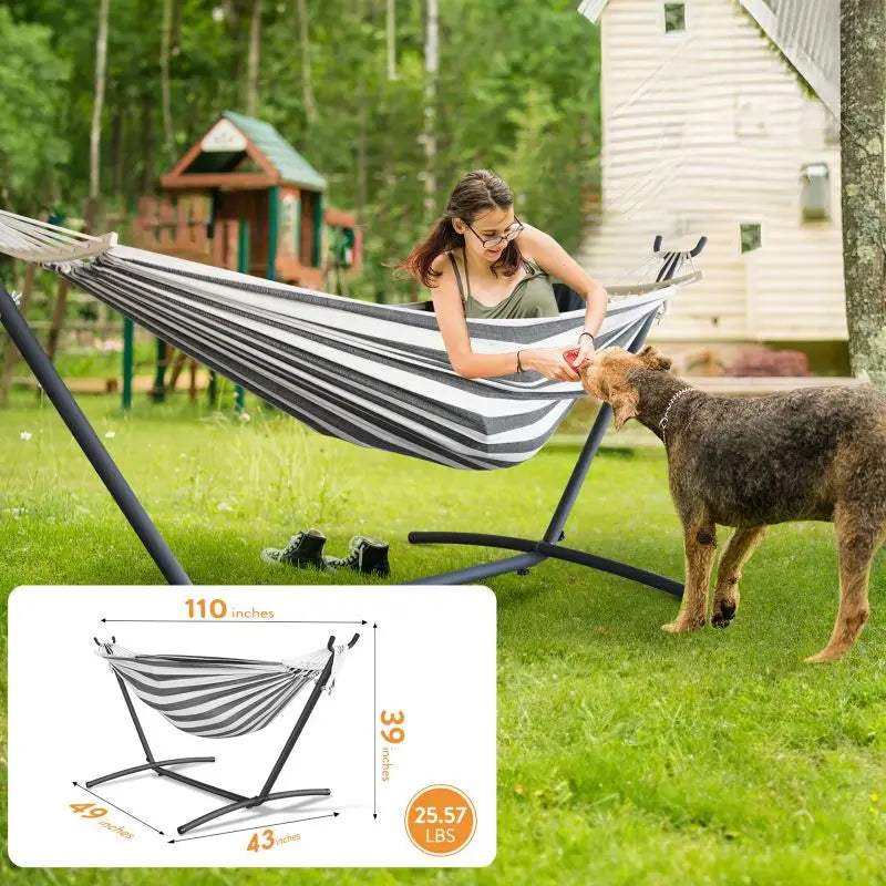 Gyroor Hammock with Adjustable Stand