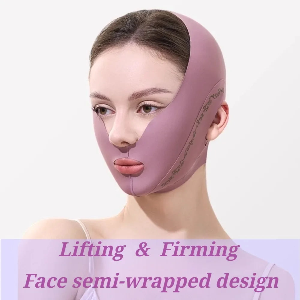 V Line Face Lifting Bandage For Double Chin Jawline & Cheek Support.