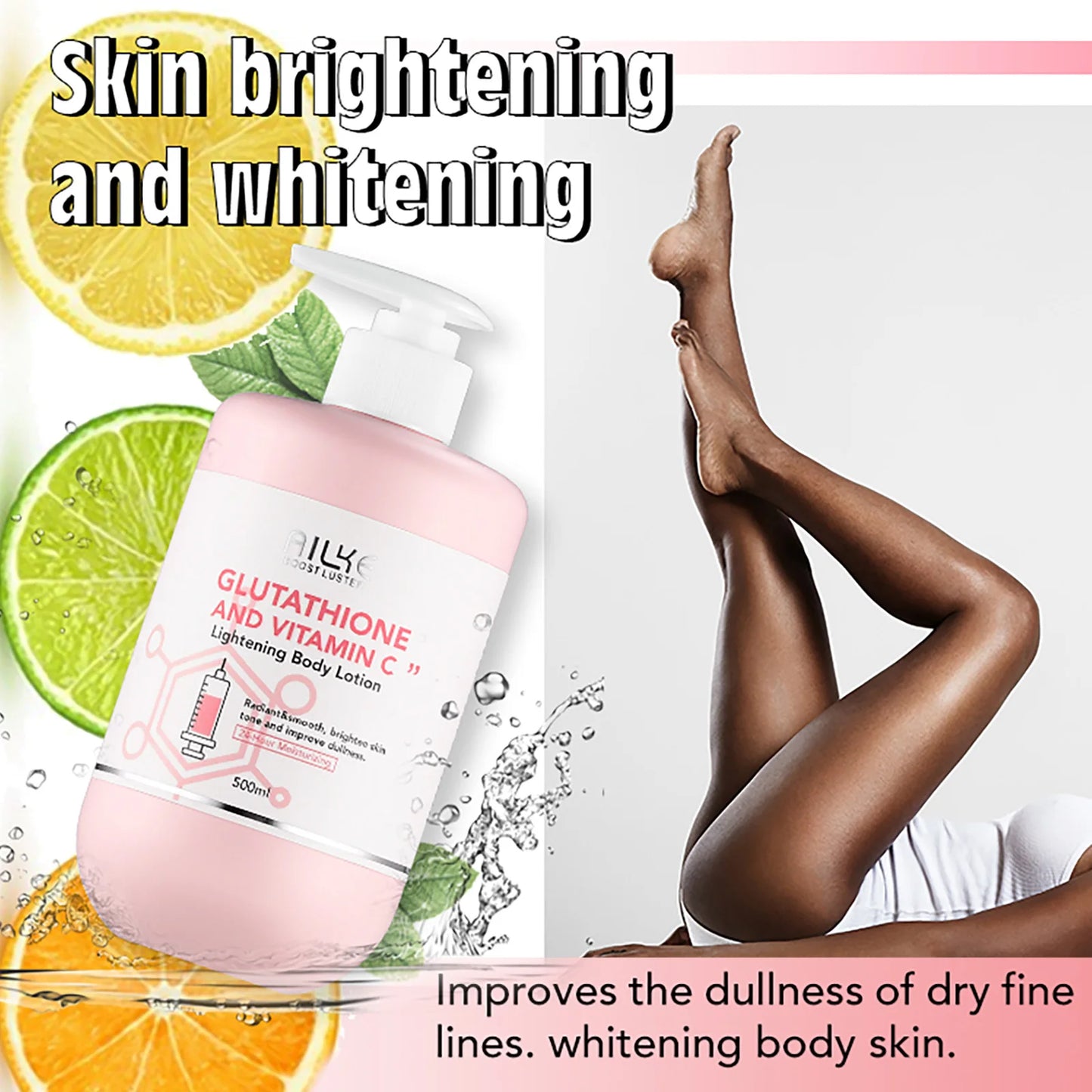 AILKE Brightening Skin Care Set, With Vitamin C, Glutathione, Reduce Spots & Moisturizes Skin.