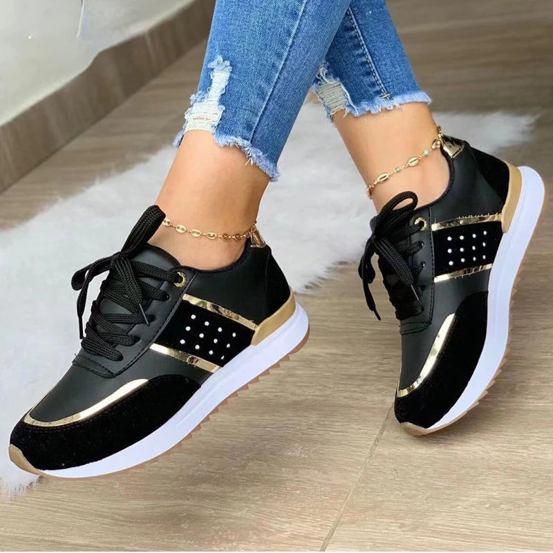 Women Sneakers With Platform For Outdoor Running.