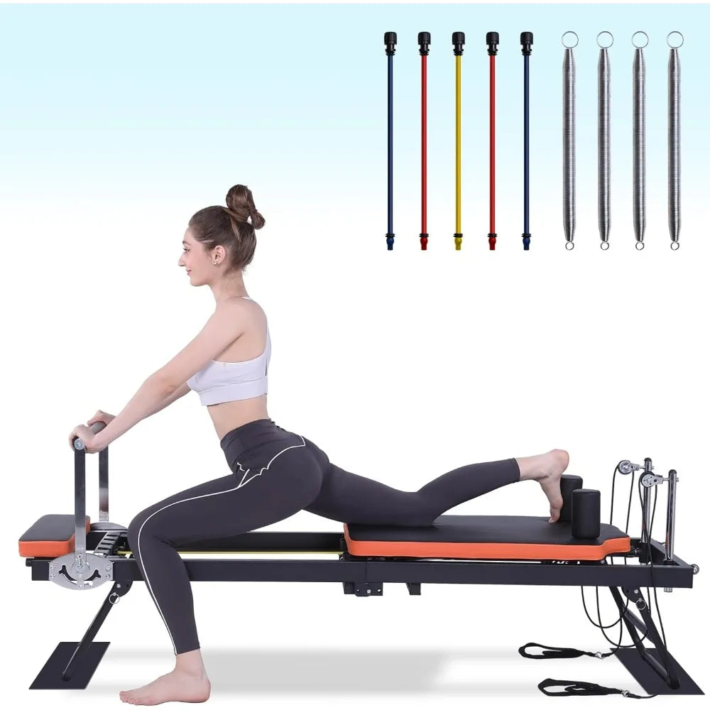 Foldable Pilates Machine & Equipment for Home and Gym Workout.