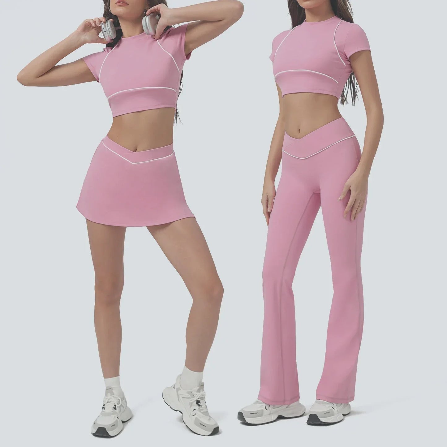 High Waist Quick-drying  Sports  Fitness Set.