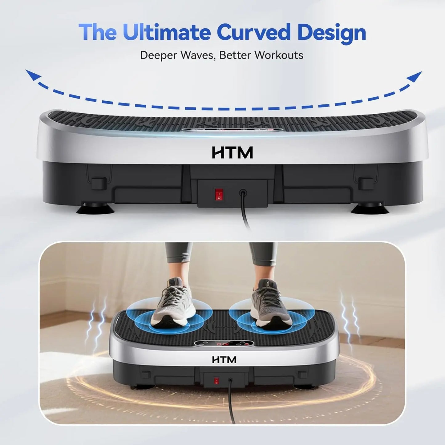 Vibration Plate Exercise Machine For The  Whole Body With  120 Levels Silent .