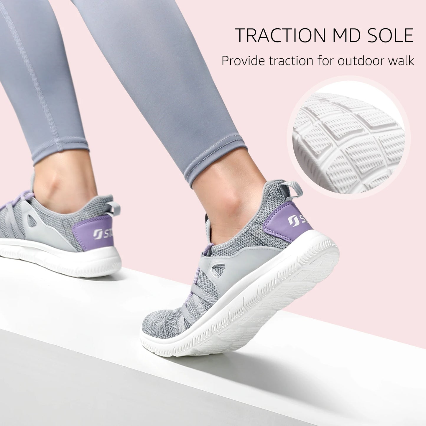 STQ Slip on  and Hands Free Sneakers for Women.