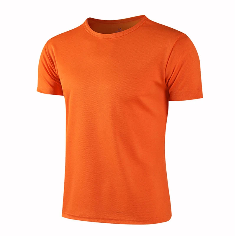Men Sporty Multi Color Short Sleeve Gym Jersey.