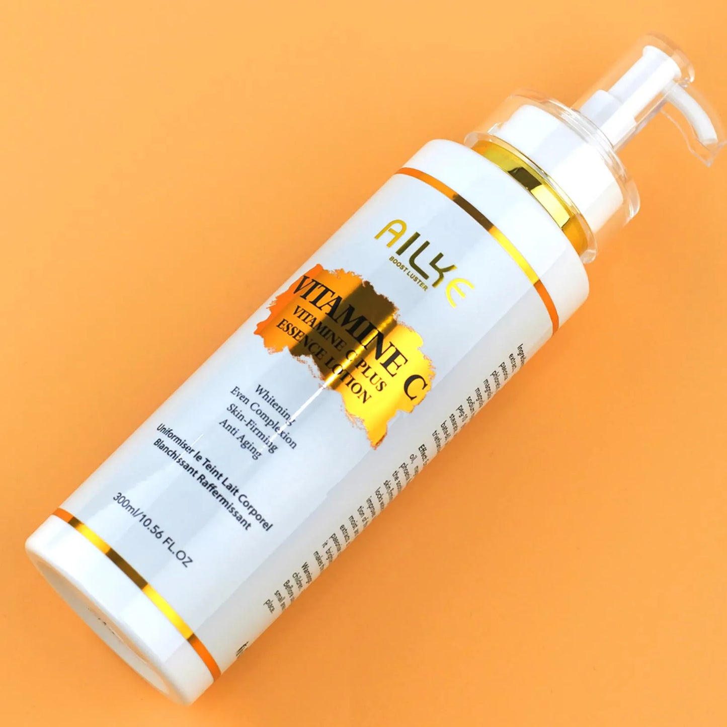 AILKE Lightening Body Cream, with Vitamin C & Hyaluronic Acid.