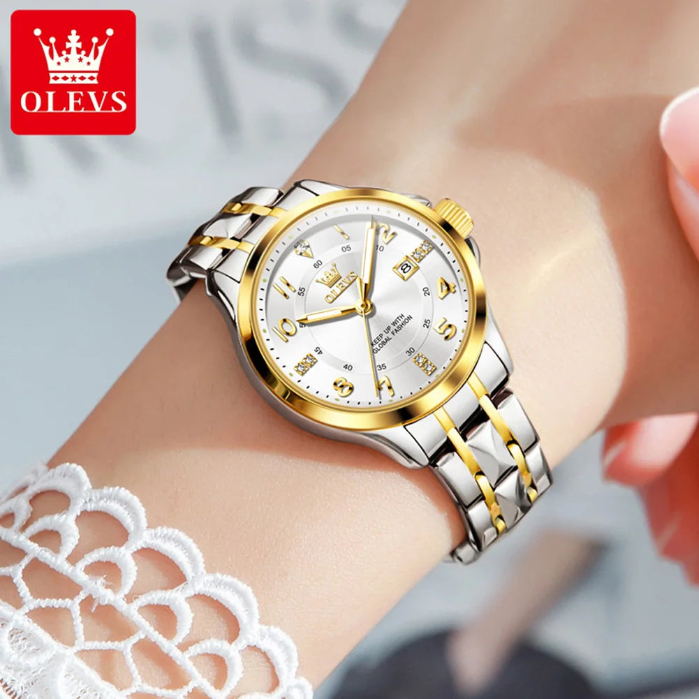 OLEVS quartz waterproof watch for ladies .