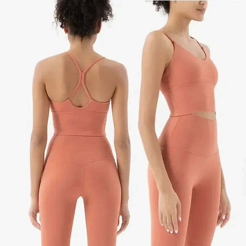 Two piece Outfit , Gym Sports Bra and Leggings For Woman.