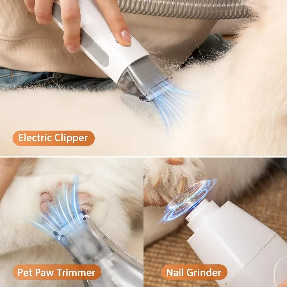 Dog Grooming Kit with  Vacuum & Dog Clippers.