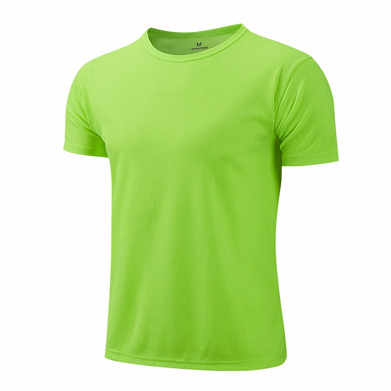 Men Sporty Multi Color Short Sleeve Gym Jersey.