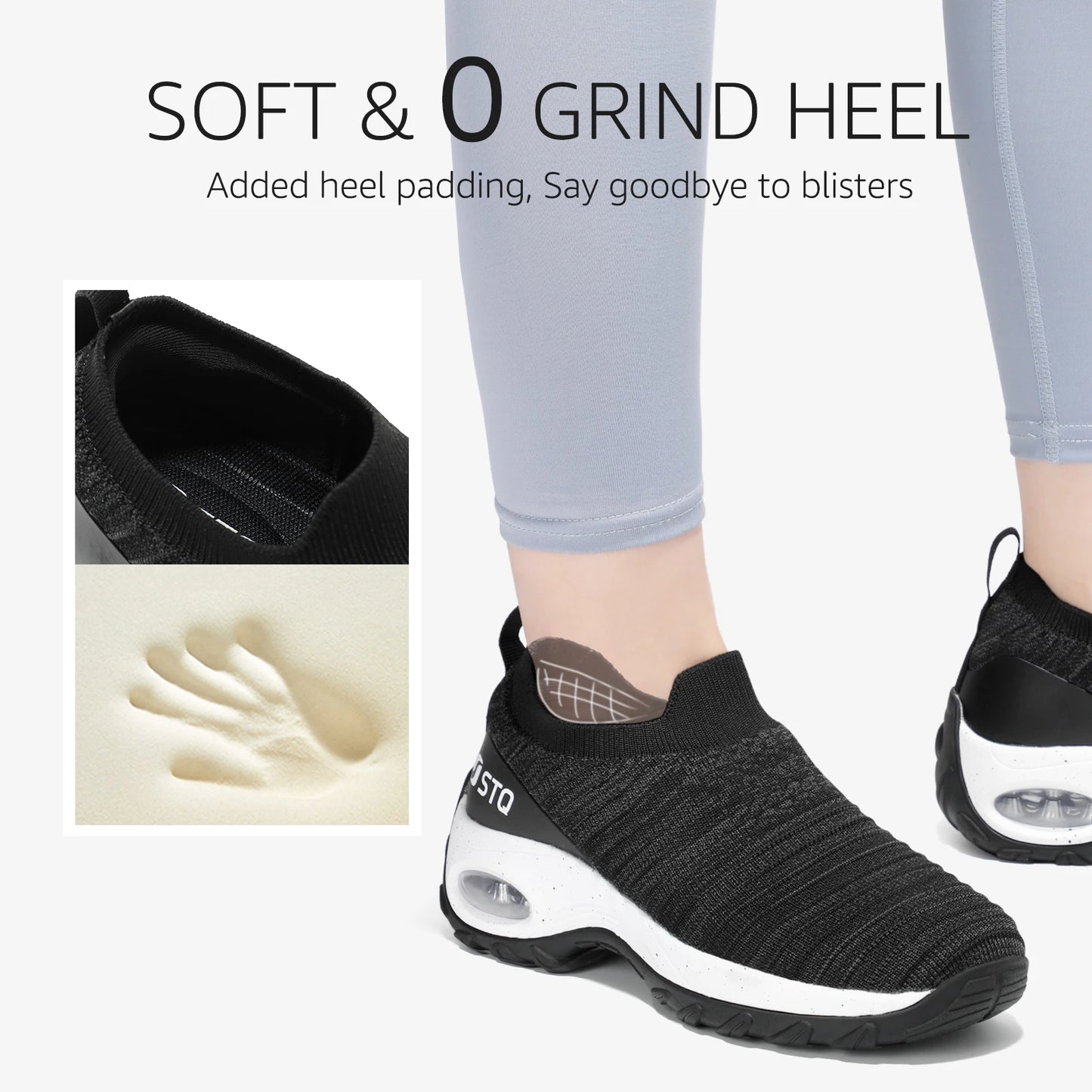 STQ Walking Shoes for Women with Arch Support .