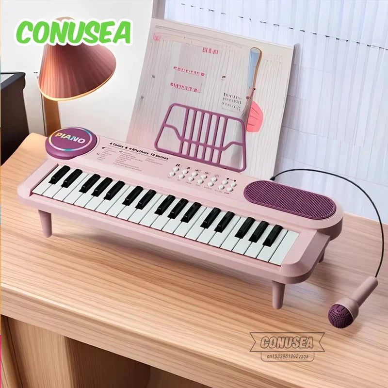 Kids Electric Piano, 37 Baby Keyboard with Microphone For Singing.