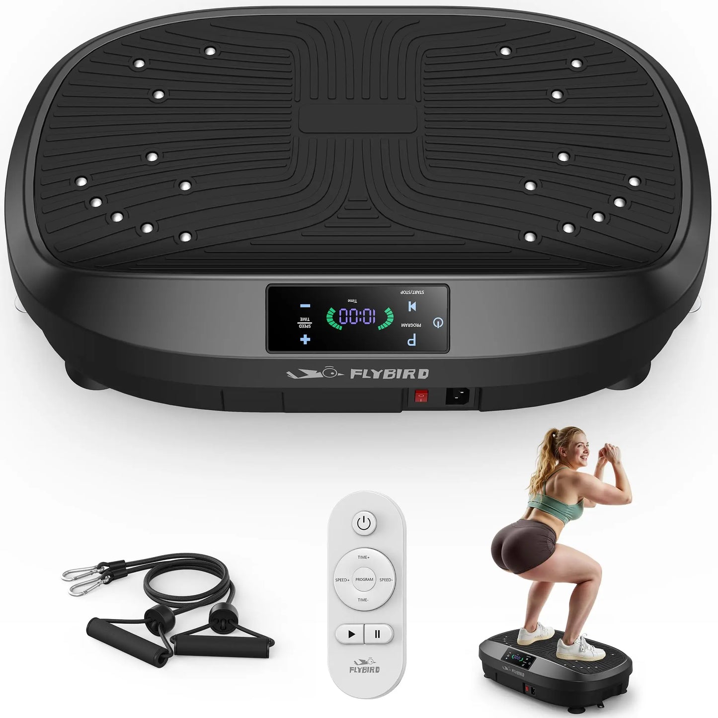 FLYBIRD Vibration Plate Exercise For Muscle Toning Weight