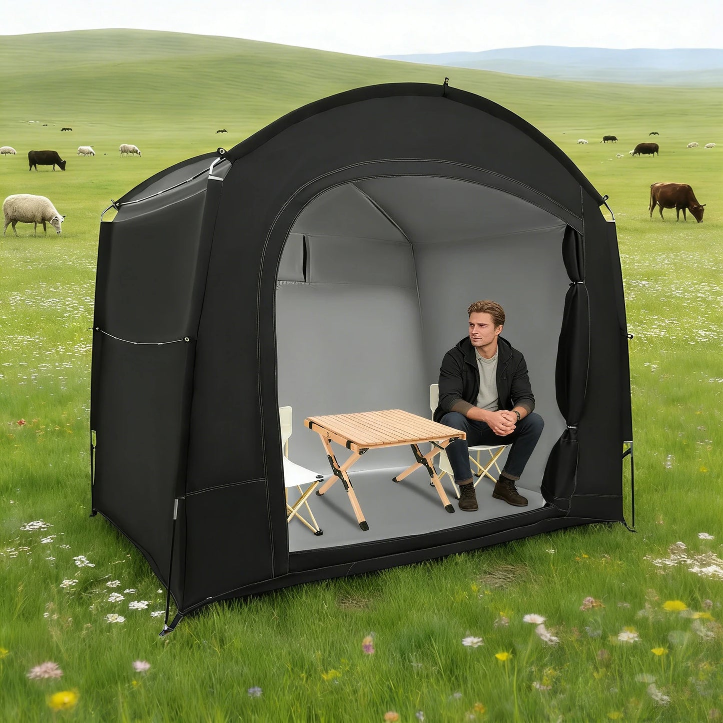Portable Outdoor Bike  Storage Tent with Carry Bag , Camping & Outdoor Equipment.