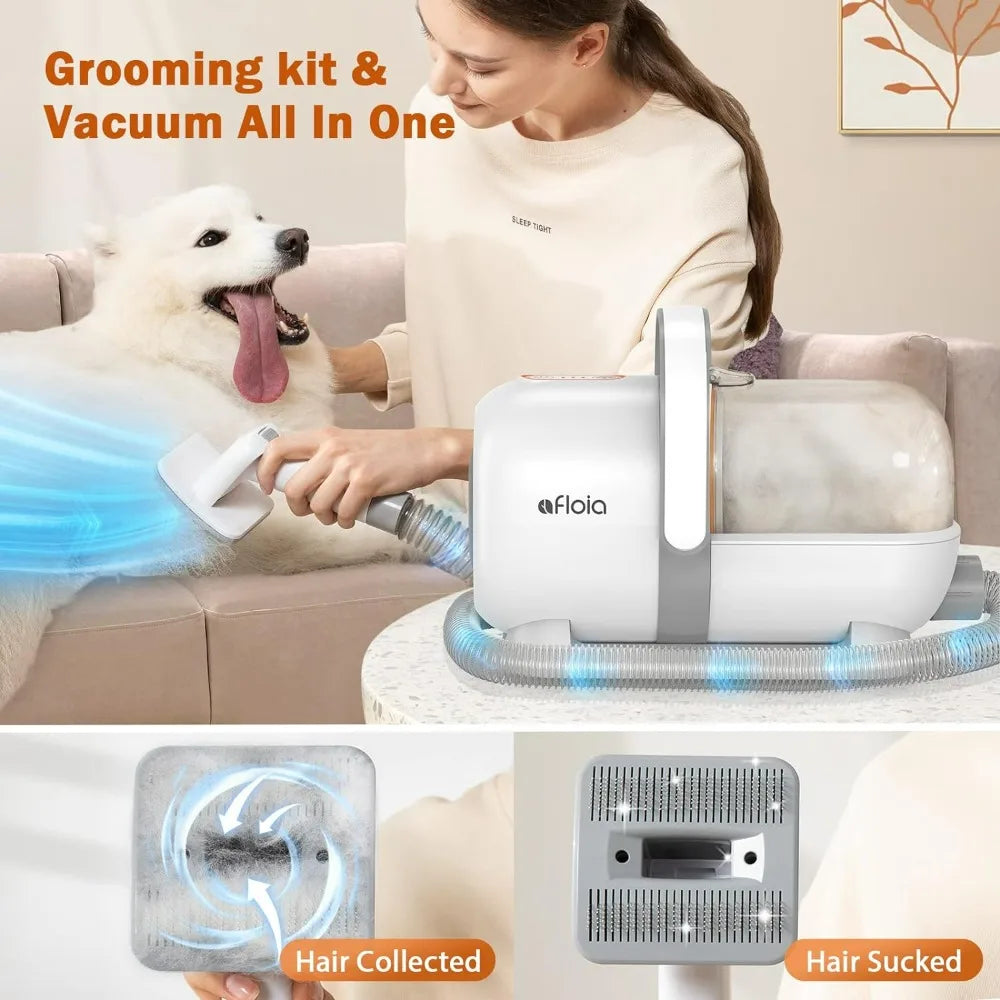 Dog Grooming Kit with  Vacuum & Dog Clippers.