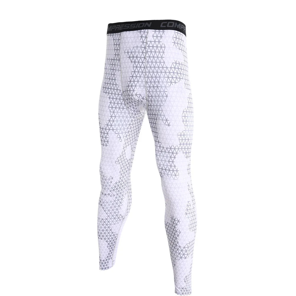 Men Camouflage Running Jogging Tights.