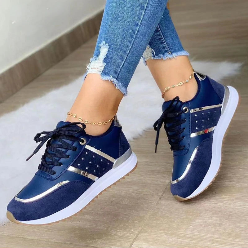 Women Sneakers With Platform For Outdoor Running.