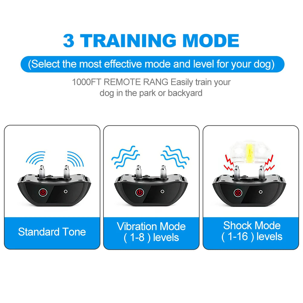 Electric Dog Training Collar with Remote Control .