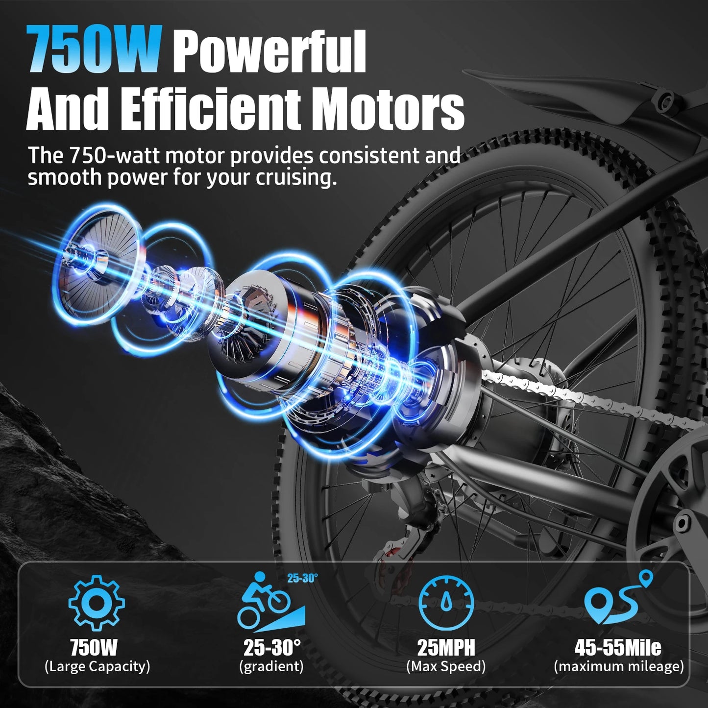 ASKGO F28 26" Electric Bike for Adults.