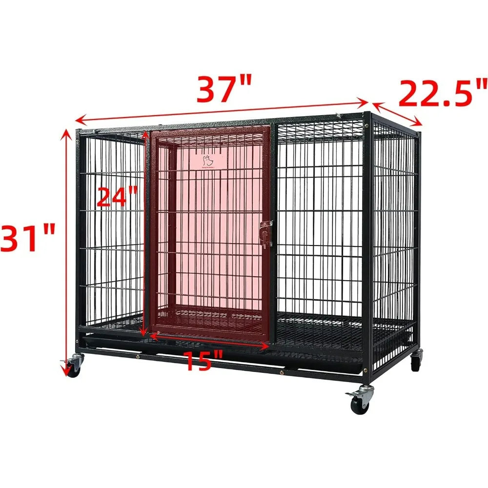 37 inch dog crate on wheels.