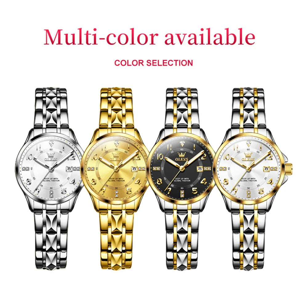 OLEVS quartz waterproof watch for ladies .