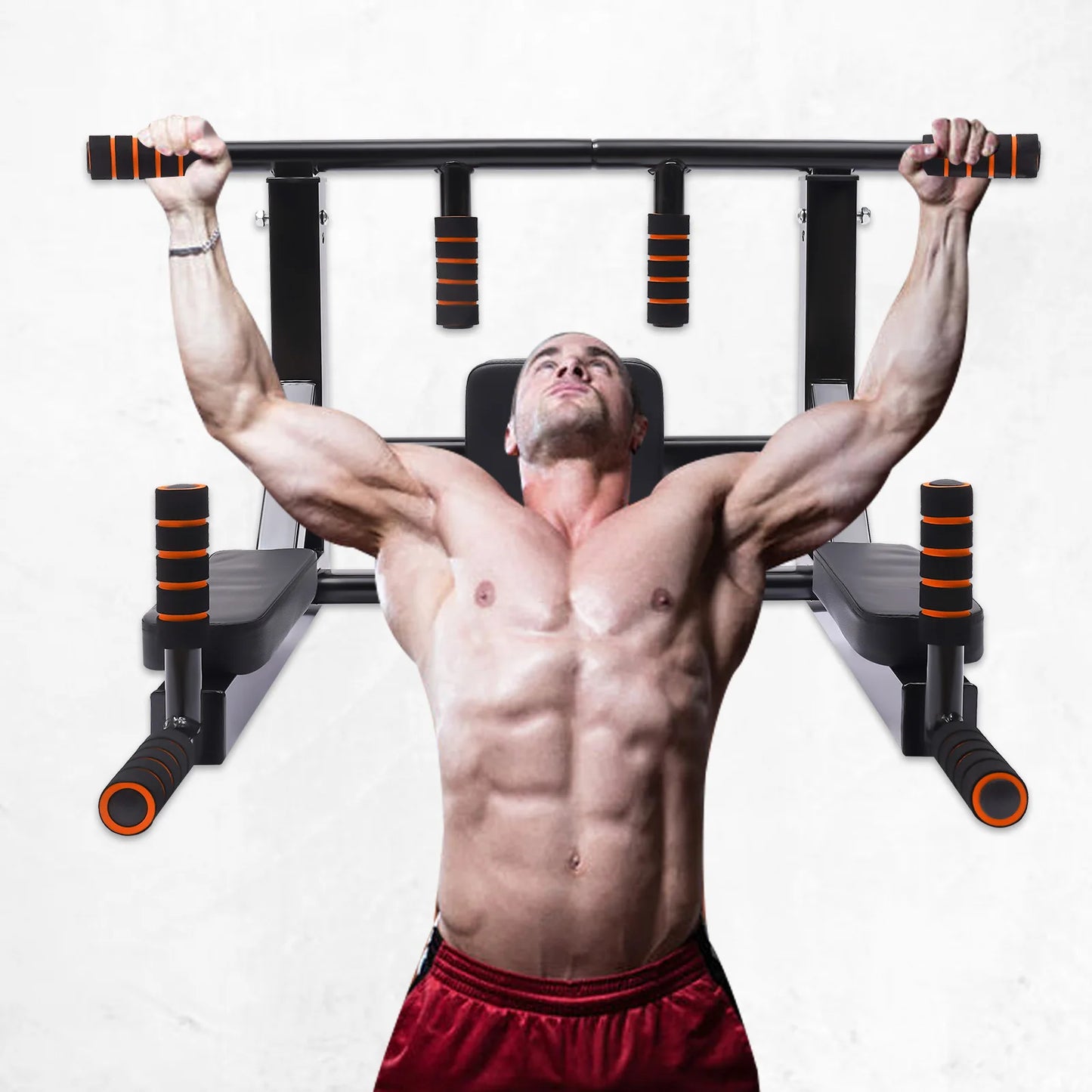 Wall Mounted Pull Up Bar Training Equipment.