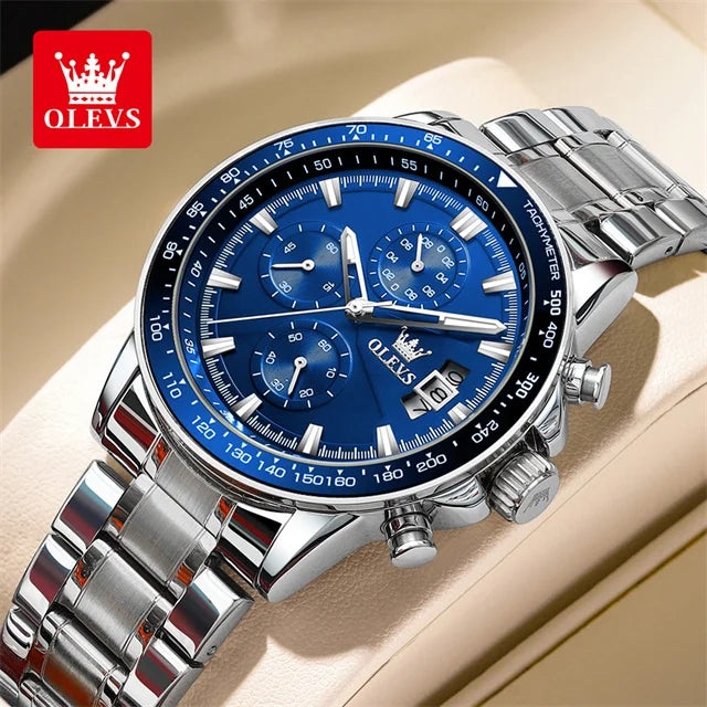 OLEVS Top Men's Watches Luxury Waterproof Luminous Classic Quartz Watch for Men.