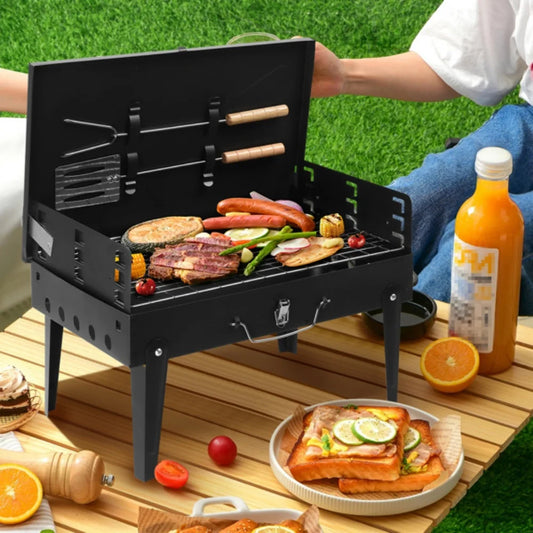 Portable & Foldable Charcoal Grill .