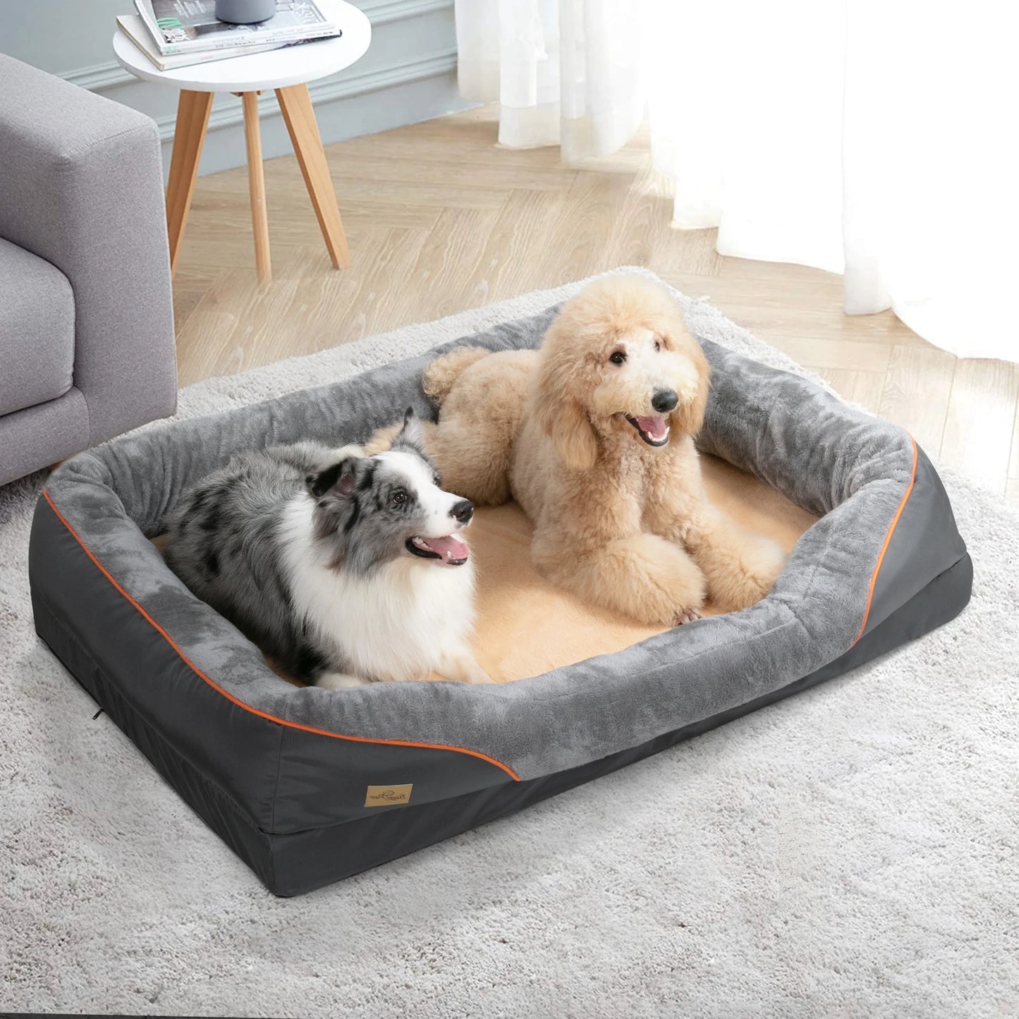 BINGOPAW Soft Removable Washable Cover & Bed  For Large Dogs.