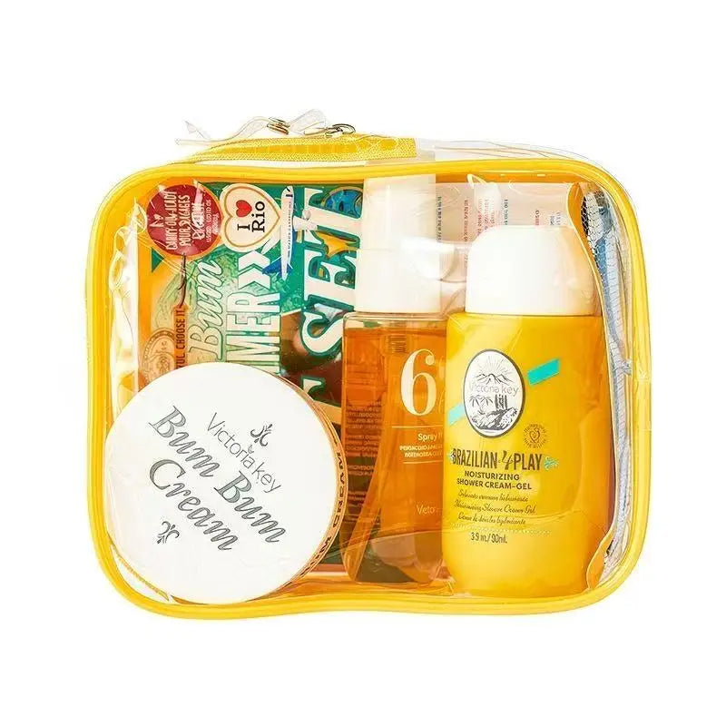 Sol De Janeiro Brazilian Bum Bum Cream & Shower Gel & Body Mist Travel Set.