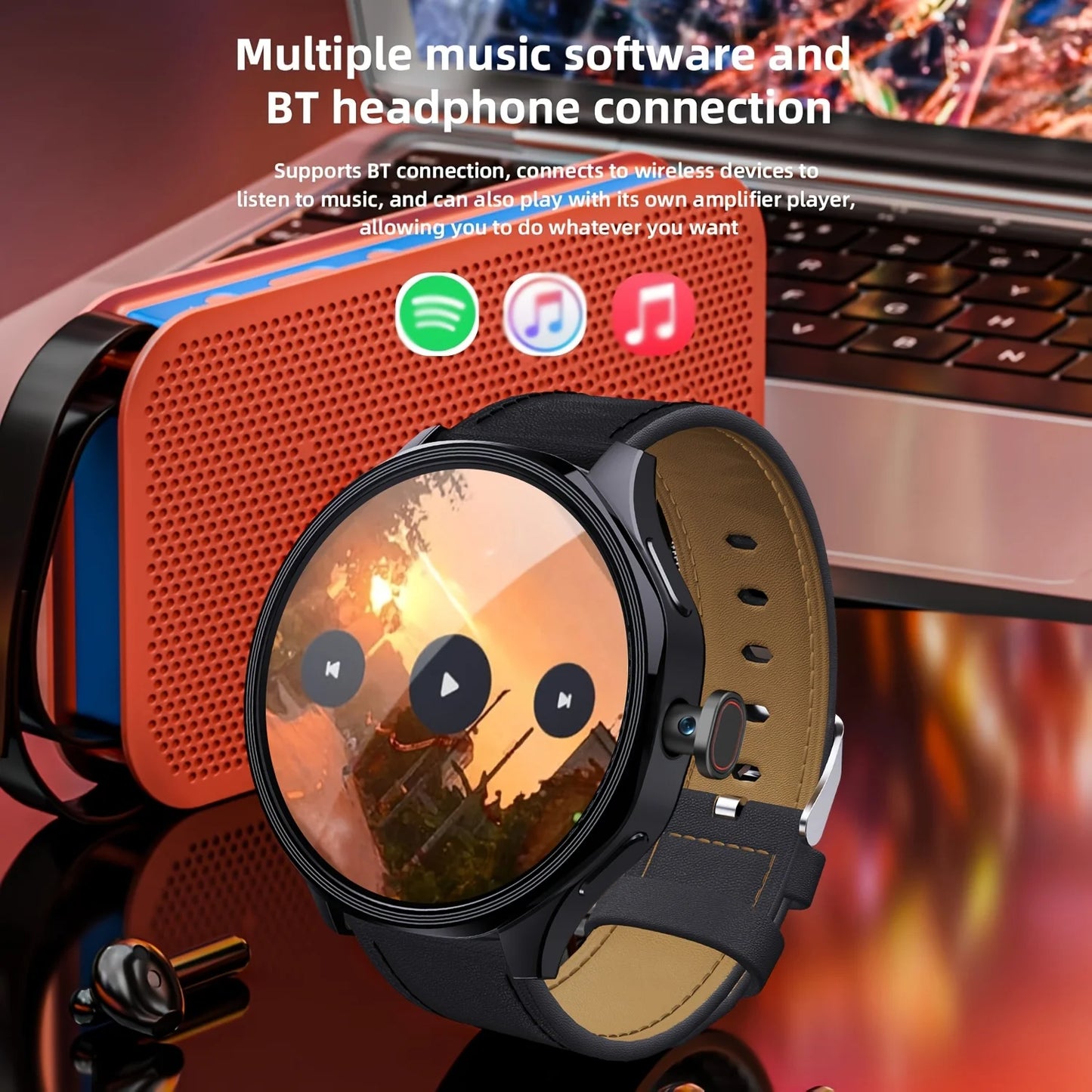 W&O Android 4G SIM Smartwatch For Men and Women.