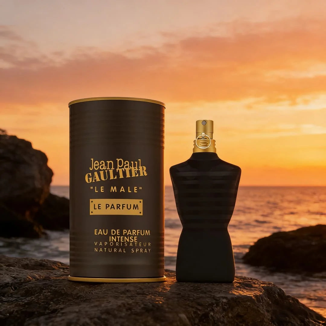 Jean Paul Gaultier Le Male Le Parfum , Black-gold luxury design