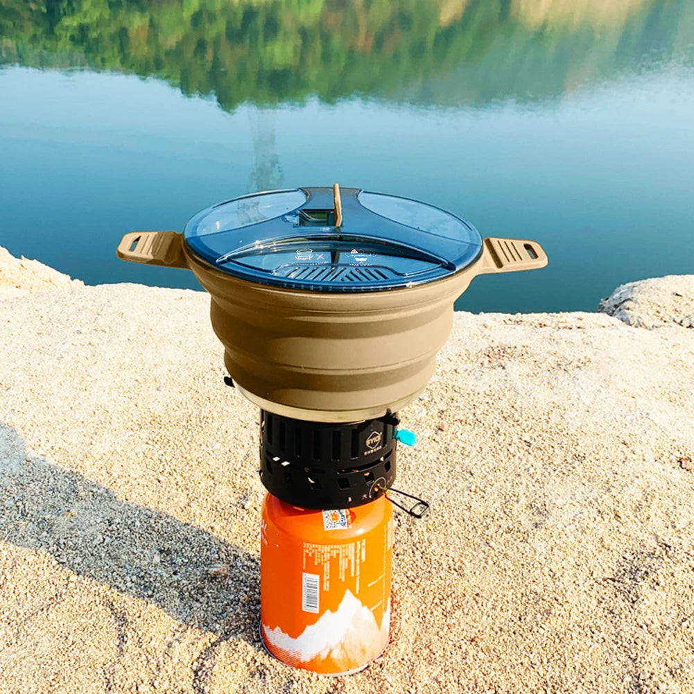 Foldable & Portable Camping Cook Pot.