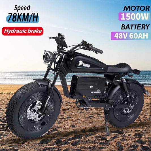 Black Warrior 1500W Motorbikes.