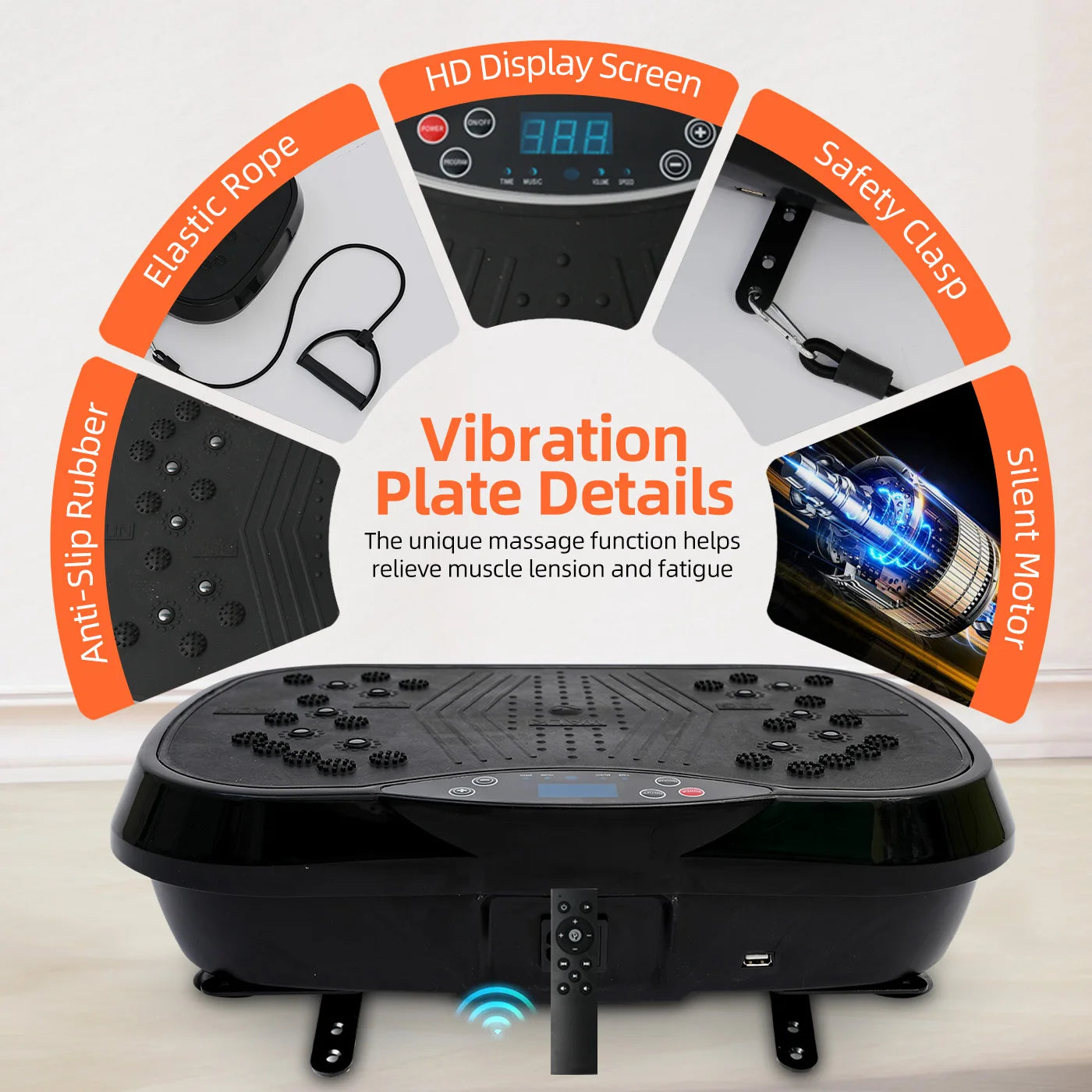 Portable Vibration Plate Exercise Machine.